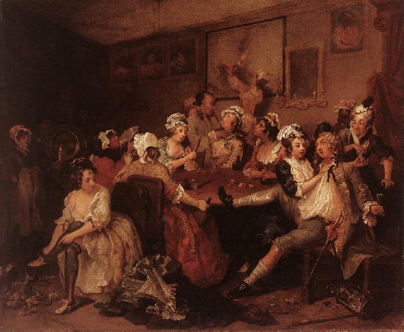 HOGARTH, William The Orgy f France oil painting art